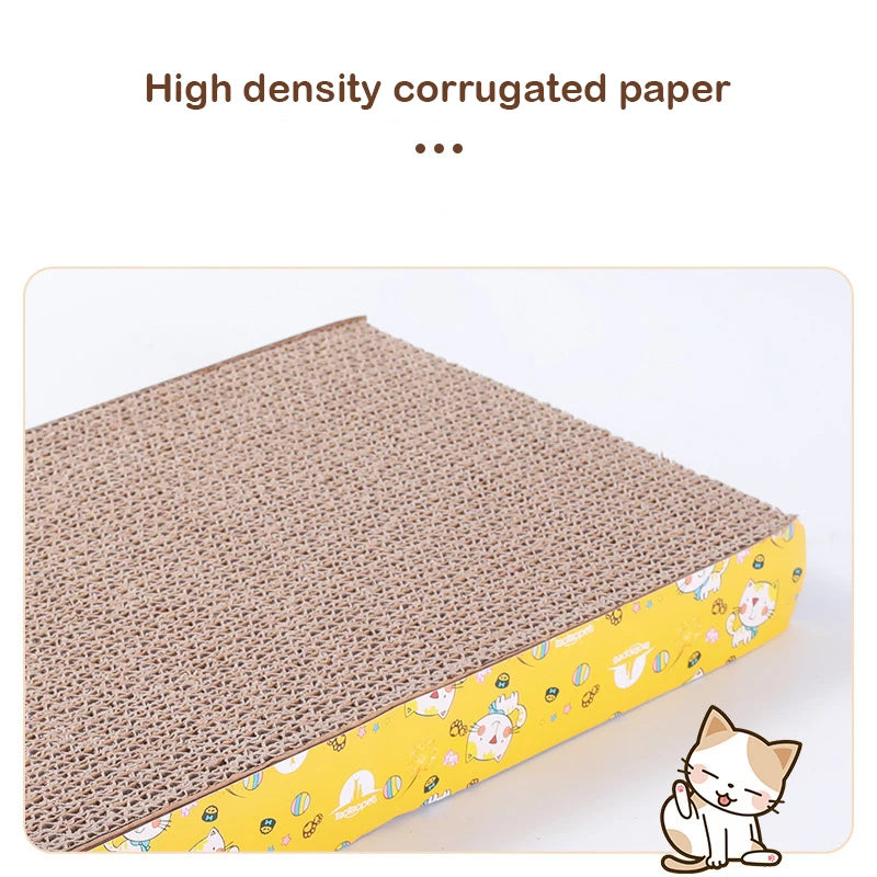 The cat cardboard scratch